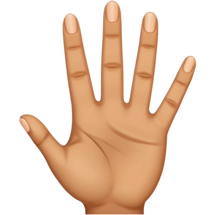 hand with 3 fingers up emoji