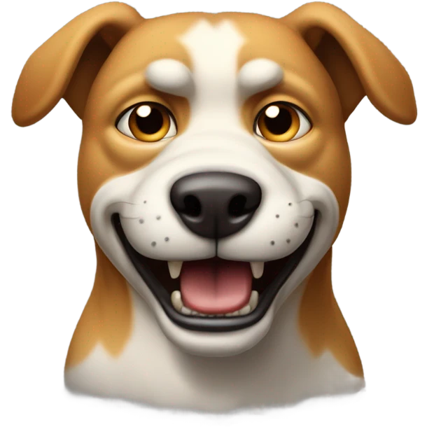 Dog being angry emoji