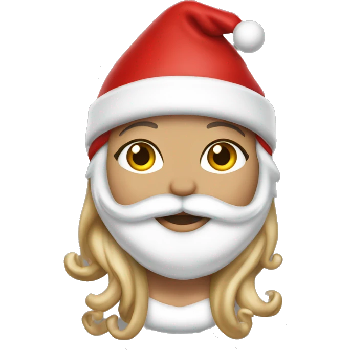 Mariah Carey Santa outfit emoji