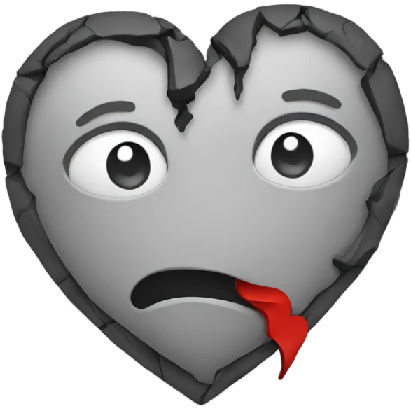 Broken heart emoji