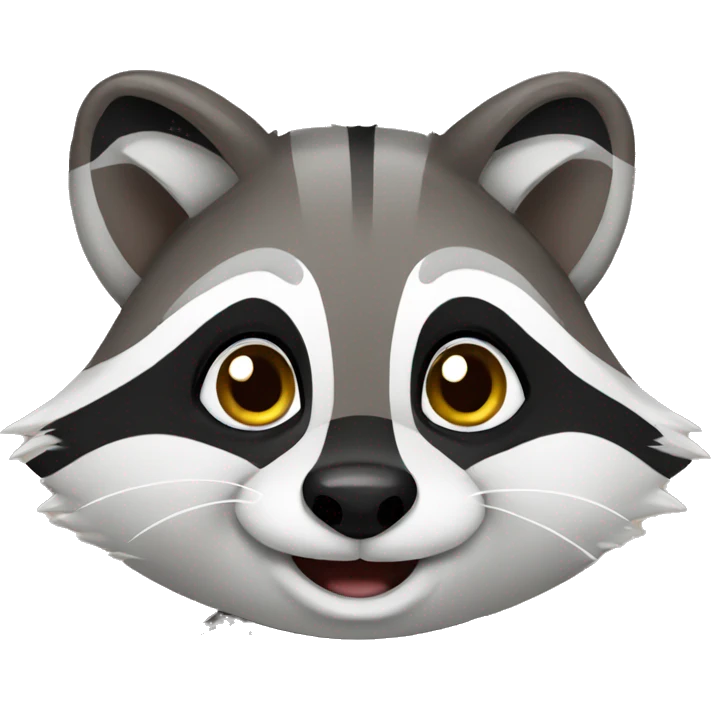 Cute raccoon emoji
