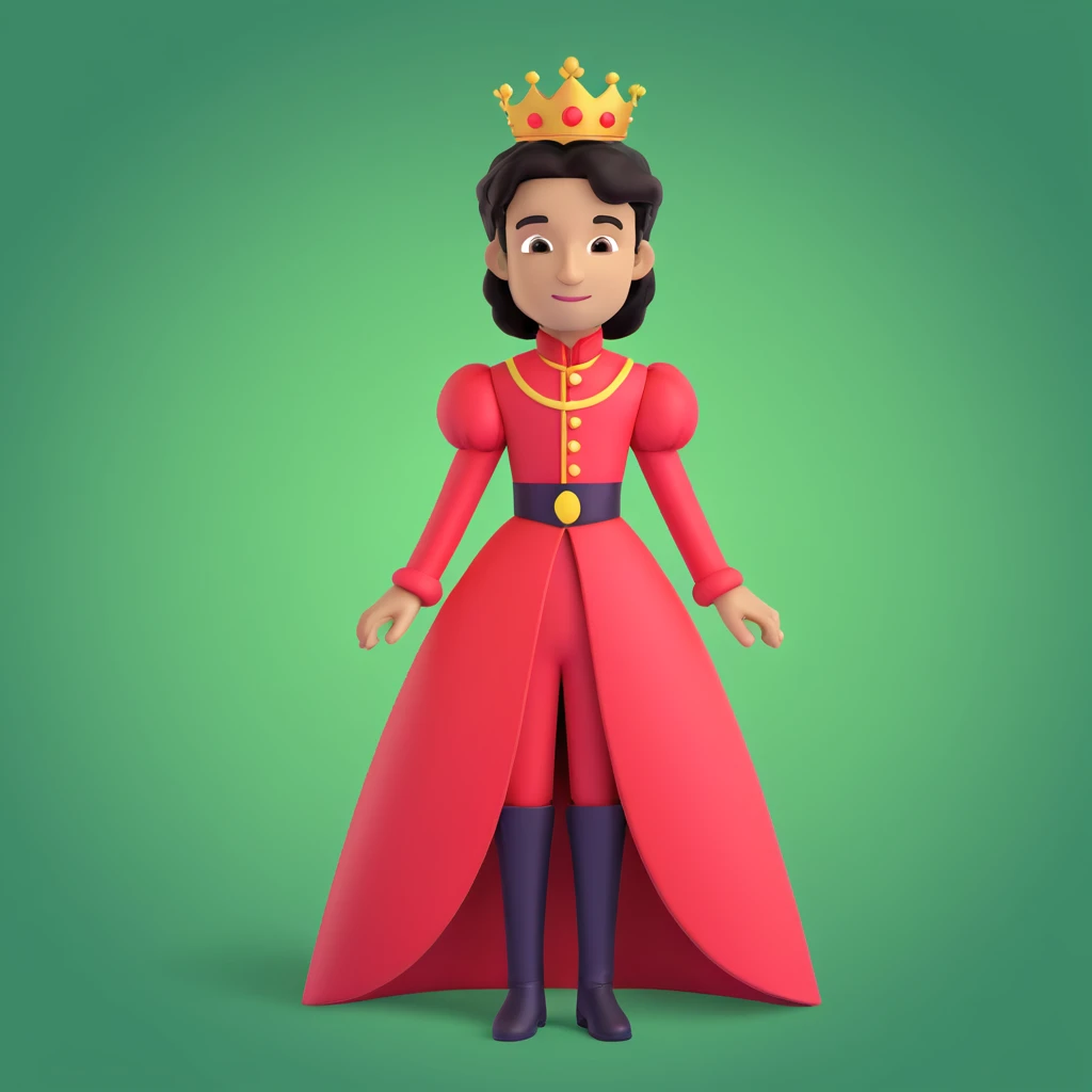 prince in red dress, royaqle background emoji