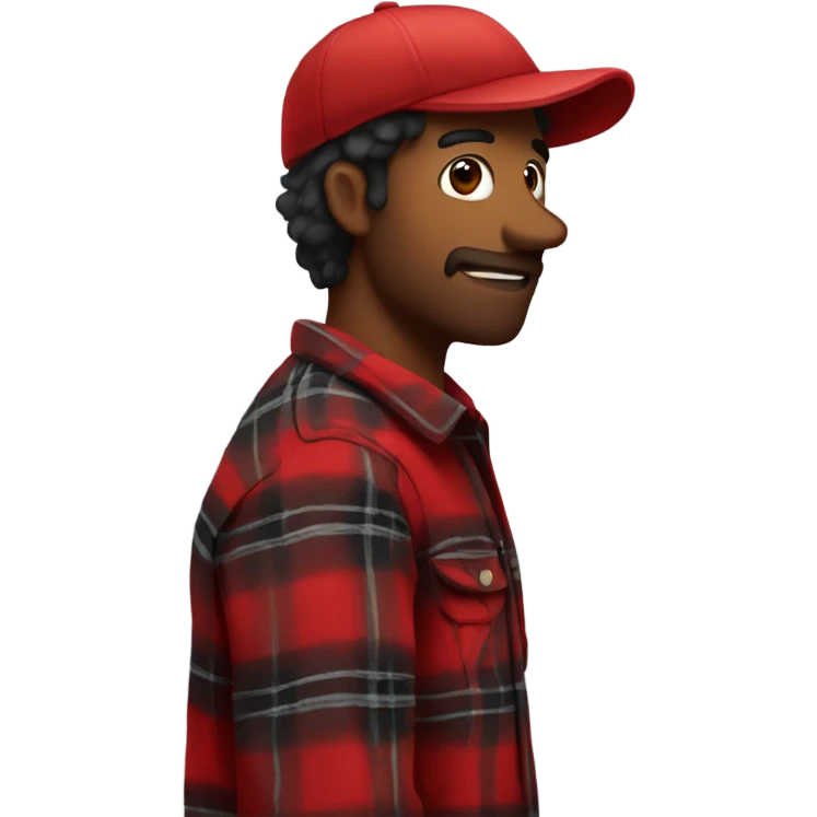 Red flannel emoji