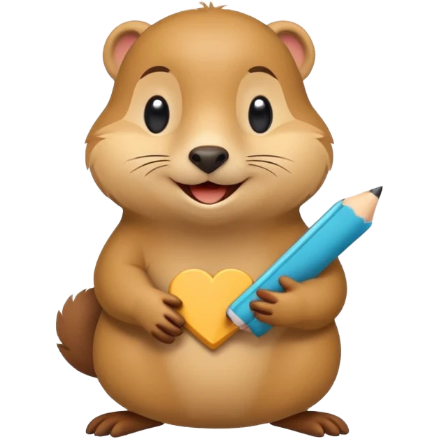 Olga Shalakhina  logo with a happy Go gopher, minimal, clear emotion, cartoon style, busy writing code emoji