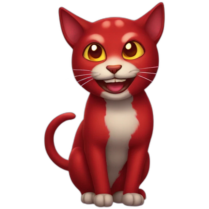 devil cat smiling emoji