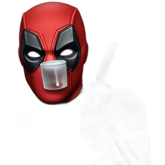 Deadpool's drinking jagermaister emoji