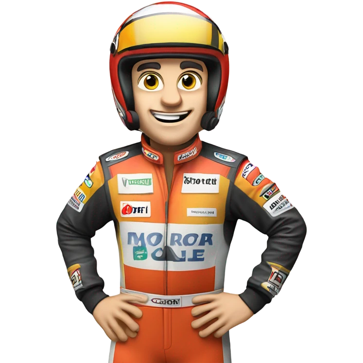 Dorky rally driver British  emoji