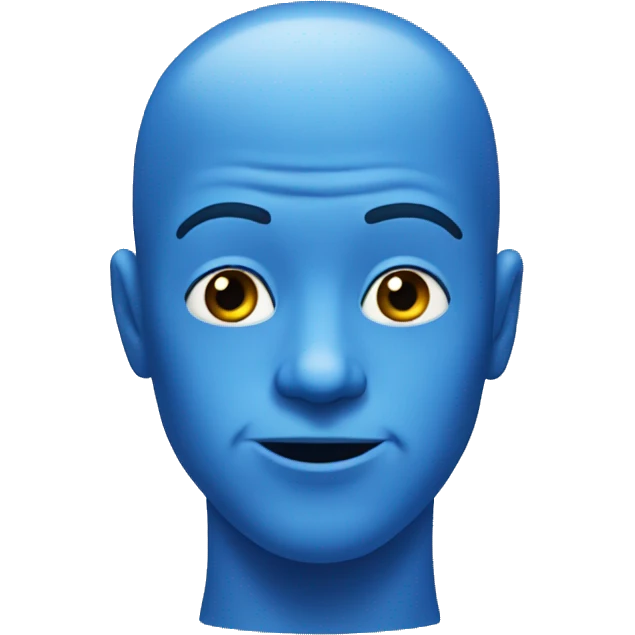 blue man emoji