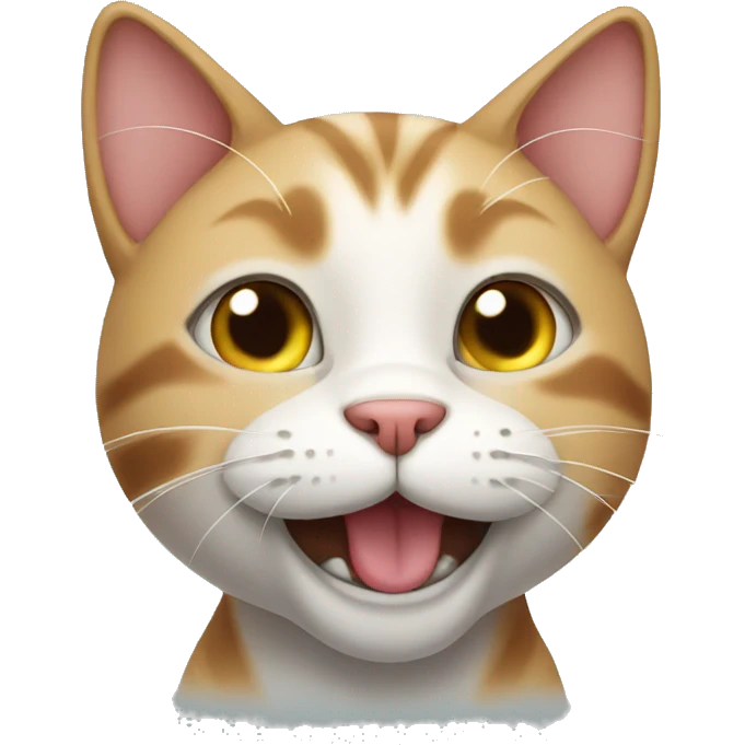 Cat happy emoji