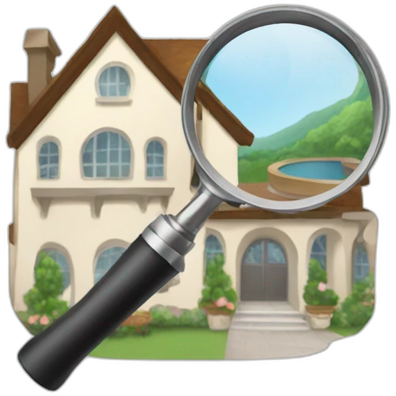 wedding venue with magnifying glass emoji