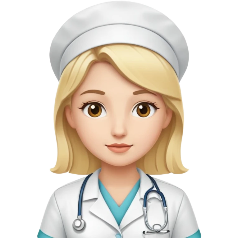 boujie blonde nurse emoji