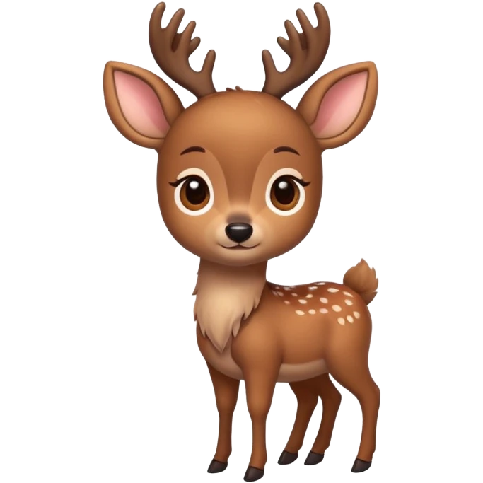 cute little deer full body emoji
