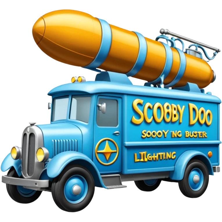 The Flintstones Mr. Freeze’s shiny frozen Scooby Doo 1918 Lightning Bug busters liquidator’s antique long wheelbase moving truck  emoji