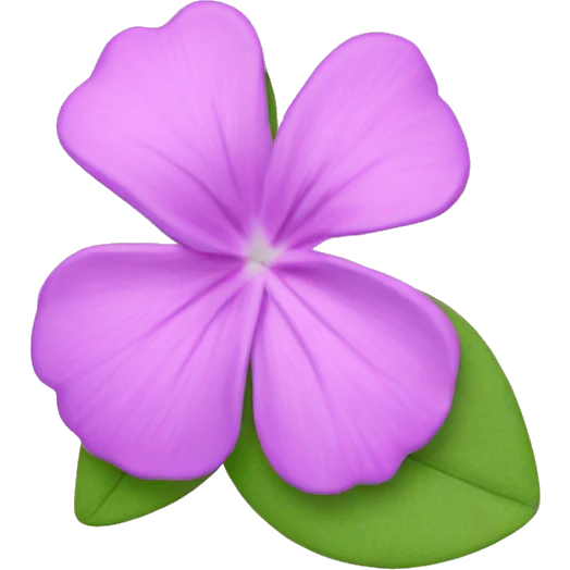 Pervinca rosa flower emoji