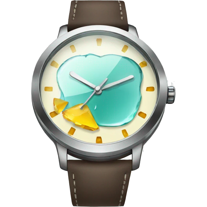 broken glass wristwatch emoji