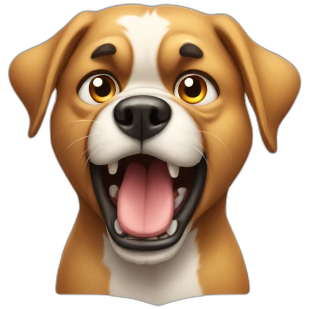 Angry dog  emoji