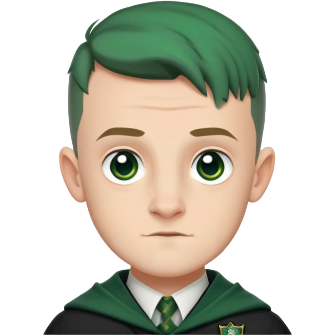 Josh Herdman is Gregory Goyle in harry potter, wear hogwarts slytherin uniform emoji