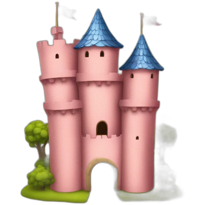pig castle emoji