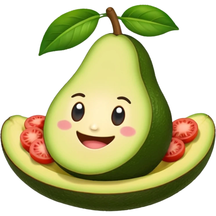 Casa de Infonafit con un aguacate con pies  brazos emoji