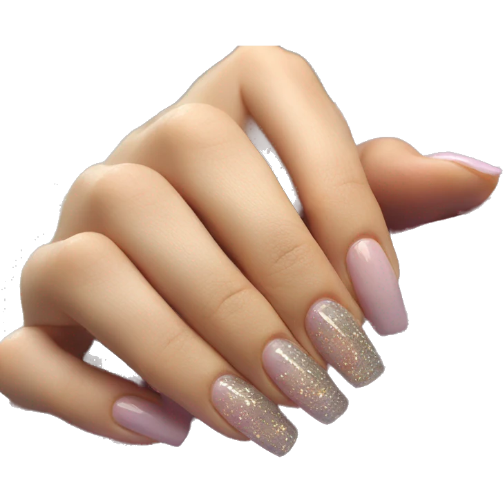 sparkling nails design  emoji