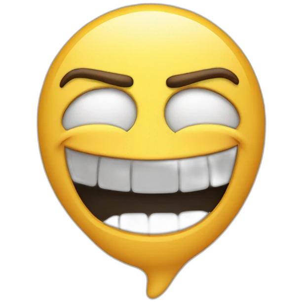 laughing crying double finger guns to head emoji