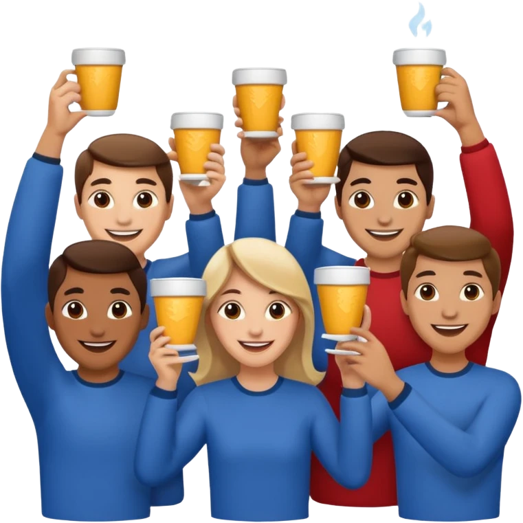 Cheers with the cups emoji