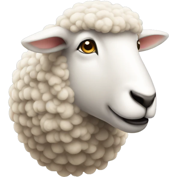sheep side profile emoji