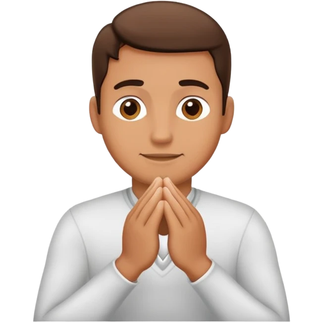 Man rubbing hands together emoji