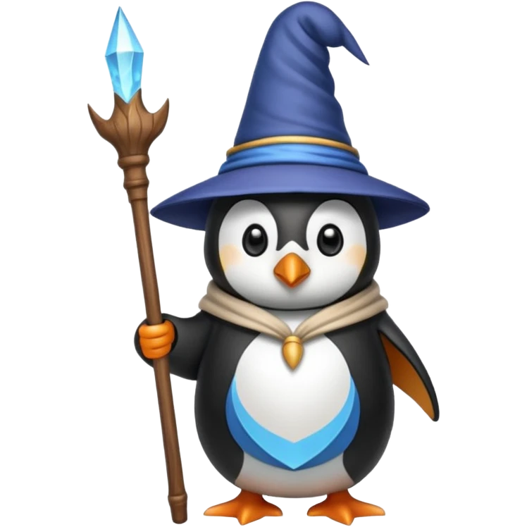 Penguin Wizard emoji