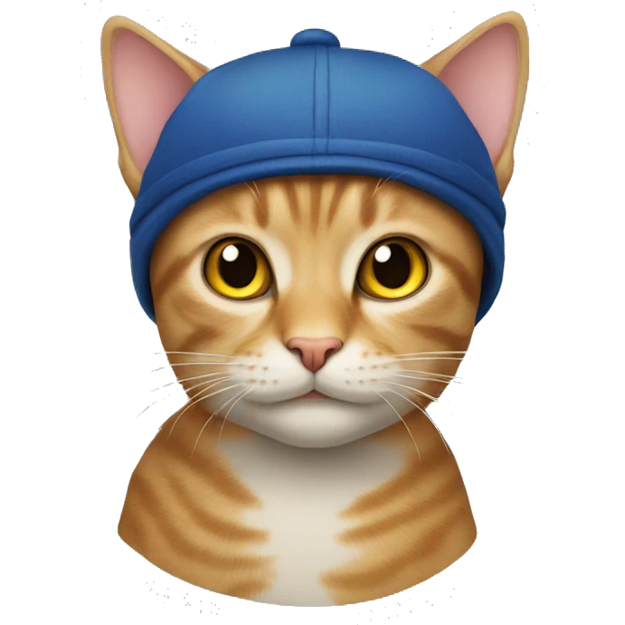 Cat with cap emoji