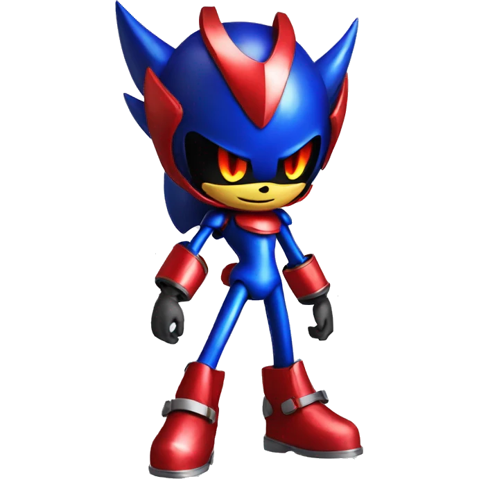 metal sonic with red shoe emoji