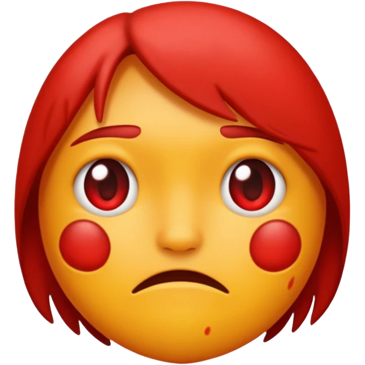 mancha vermelha na pele emoji