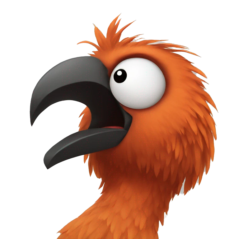 mad bird emoji