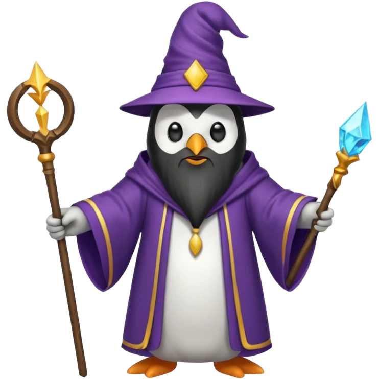 penguin wizard emoji