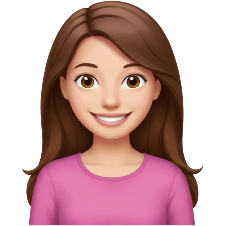 Painting women. smilling   Long hair,  lunette peinture top pink emoji