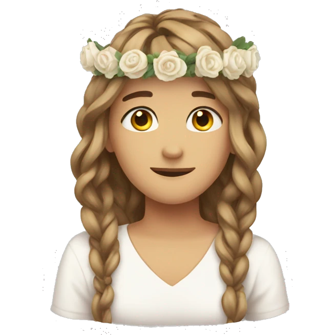 empty flower crown emoji