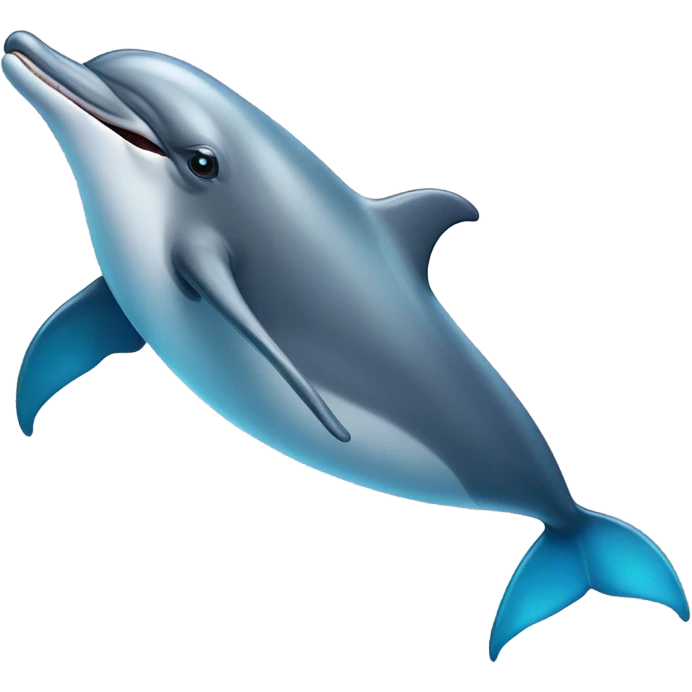 Funny looking dolphin with mustache  emoji