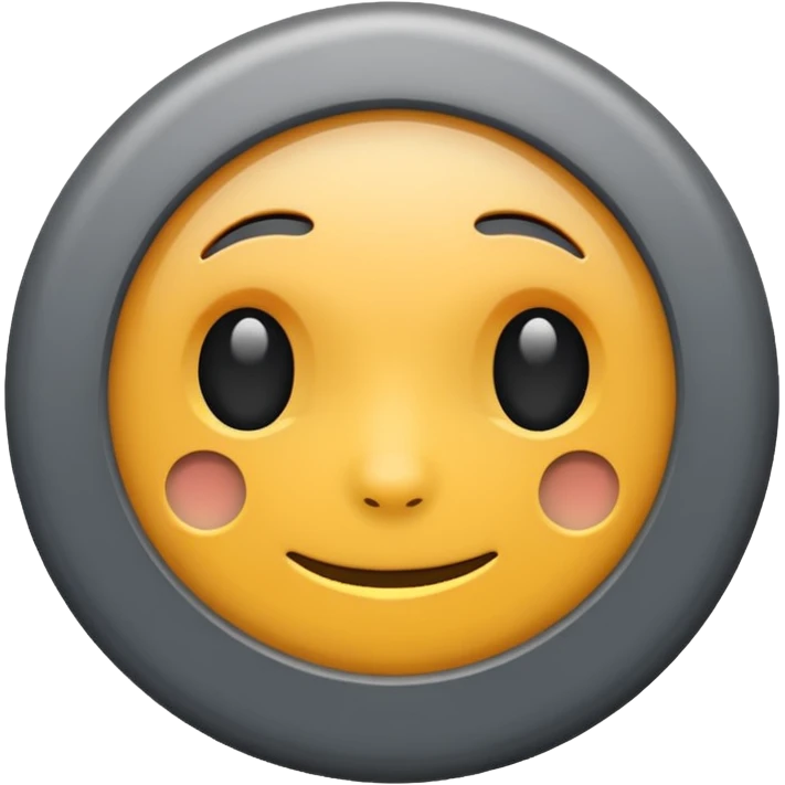 Grey circle without face emoji