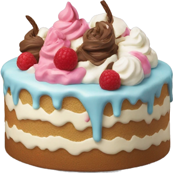 Ice cream cake emoji