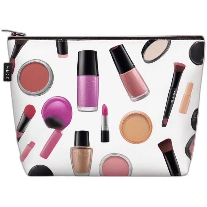 Sephora makeup bag with makeup emoji