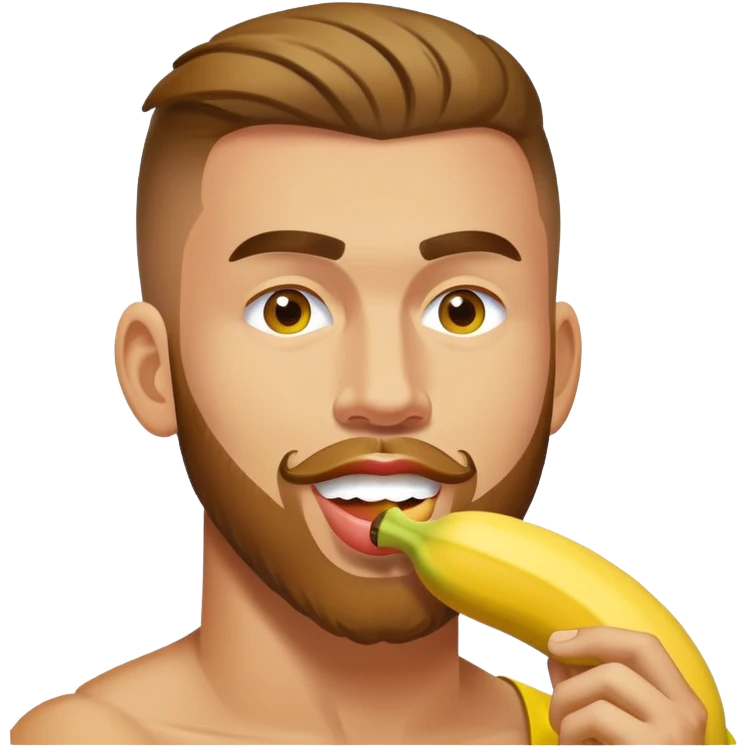 Travis Kelce eating a banana emoji