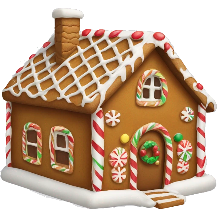 gingerbread house emoji