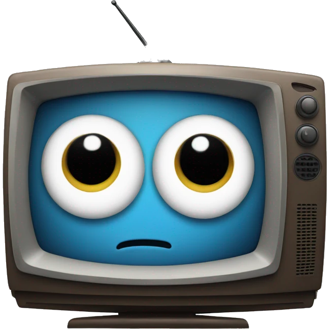 tv with one eye emoji