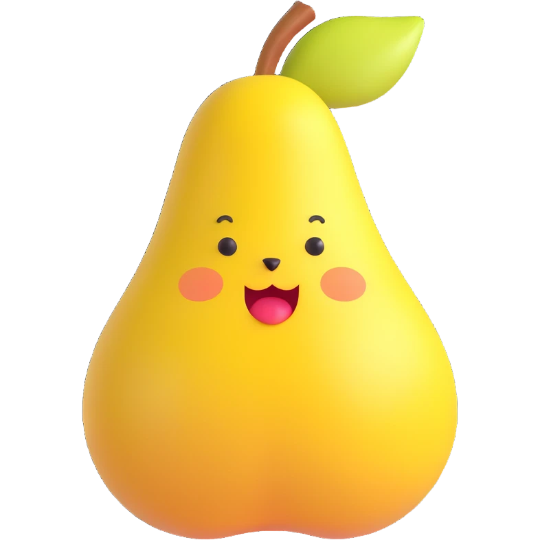 yellow pear emoji
