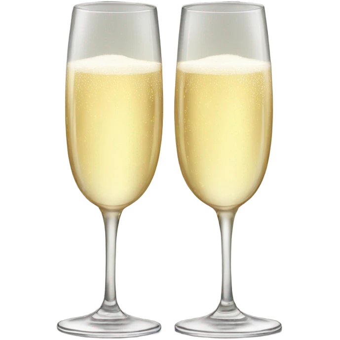 Two champagne glasses emoji
