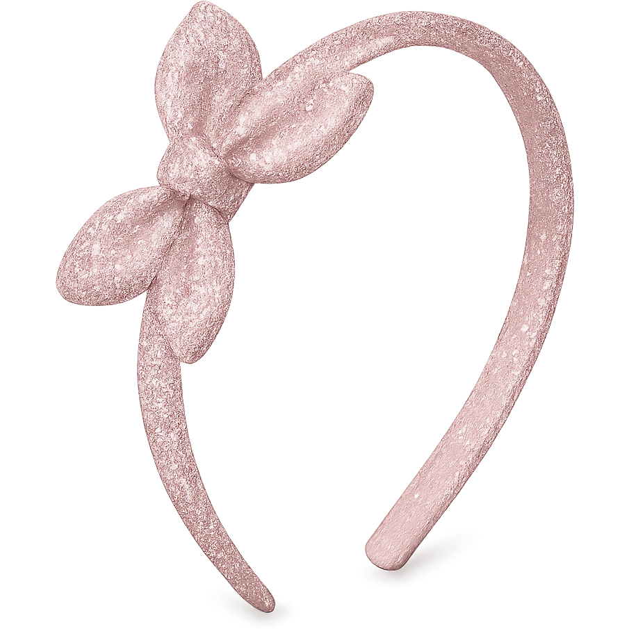 girly sparkling hairband, pink color emoji
