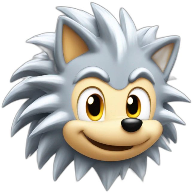 Silver the hedgehog emoji