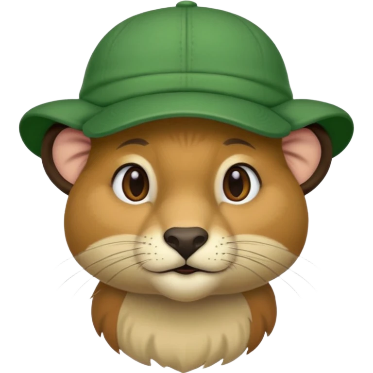 animal with green cap emoji