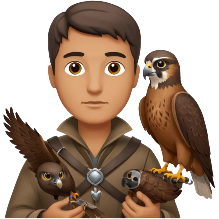 Falconer , different man emoji