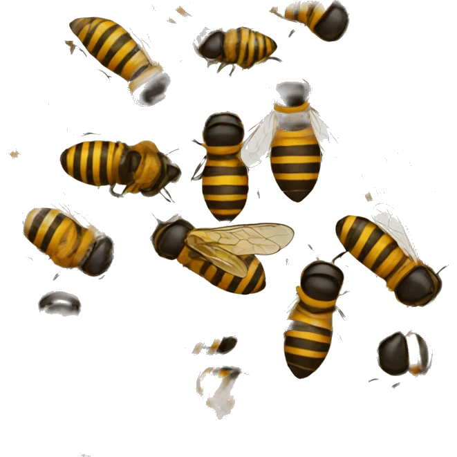Bees emoji